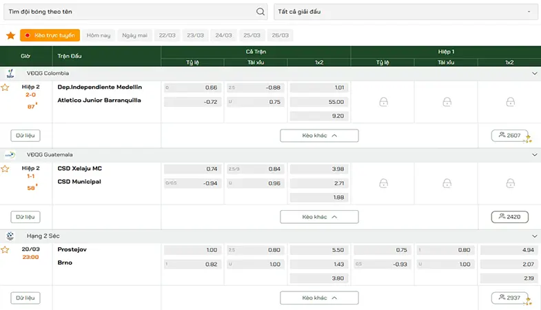 Soikeobongda.world cung cấp dữ liệu, phân tích Odds, thống kê chi tiết, nhận định uy tín giúp người chơi đặt cược hiệu quả, an toàn.